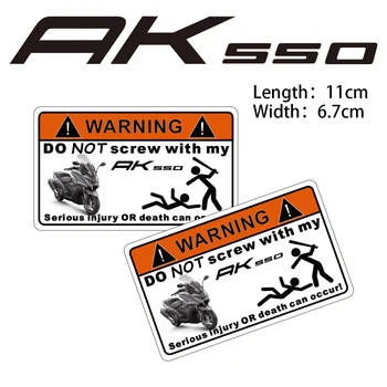 KODASKIN 2 Stykker for KYMCO AK550 Advarsel der bør Ikke skrues Mærkat Mærkat