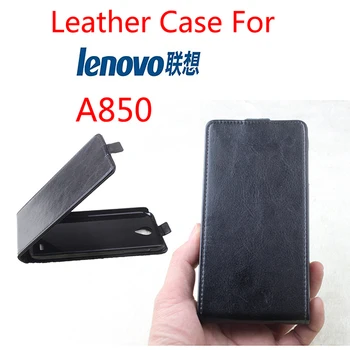Læder taske Til Lenovo A850+ A850 Plus Flip cover boliger tilfældet For Lenovo A850 + / A 850 + Telefon tilfælde dækker Mobiltelefon Tasker