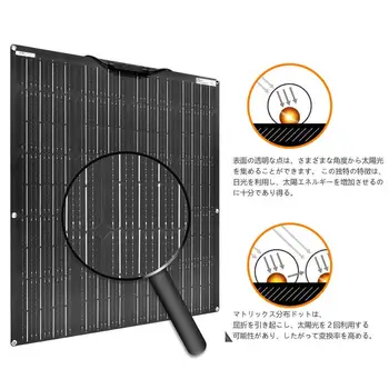 Xinpuguang solar panel 100W 12v monokrystallinske fleksibel solenergi fleksibel ultratynde bærbare letvægts praktisk, RV autocamper, bil, skib telt udendørs boliger katastrofe som den aktiv (sort)