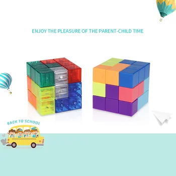 Matematik Terninger 2020 Ny Samling Legetøj Diy Tetris Magnetiske Buiwsteen For Børn Magi Neo Terning Puslespil Stemme Legetøj