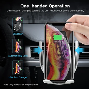 FLOCEME Bil Trådløse Oplader Til Samsung S10 S9 S8 Infrarød Touch Hurtig Trådløs Oplader-Holder Til iPhone 8 XS Plus Max antal XS-XR-X
