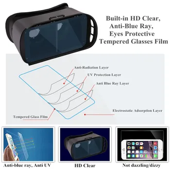 Spille Spil VR Headset Virtual Reality-Fremviser for 3D-Film Video VR Tilfælde Briller til LG, Zte Lenovo Xiaomi Brille Imax 3D Briller