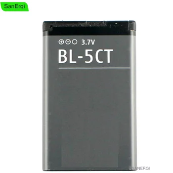 BL-5CT BL5CT Batteri til Nokia 3720 5220 5220XM 6330 6730 6303i C5-02 BL-5CT Høj Kvalitet 1050mAh Batterier