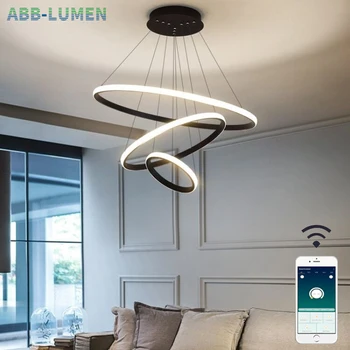 Led-vedhæng lys moderne hængende lampe til stuen dekoration nordiske lampe suspension lampe hængende lys i lampen