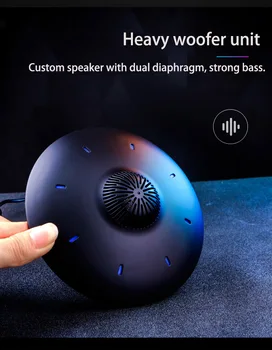UFO stil smart Bluetooth-højttalere maglev ny teknologi super bas, stereo trådløse opladning design af HIFI-lyd kvalitet LED-lampe