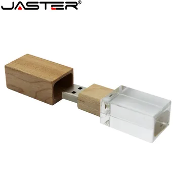 JASTER Brugerdefinerede Crystal USB USB 2.0 flash hukommelse stick pen-drev(over 10 stykker gratis LOGO)