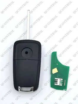 QCONTROL G4 -AM433TX Køretøj Fjernbetjening nøgle, der passer til opel /Vauxhall Corsa d kulør (2007 +,Meriva 2010 + med pcf7941 chip