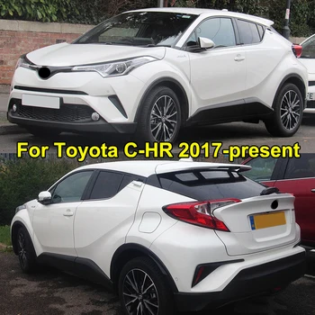 For Toyota C-HR CHR 2017 2018 2019 Chrome Front Bag Tåge Lys Baglygte Trim Dække Kroppen Støbning Stribe Dekoration Bil Styling