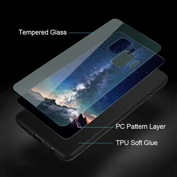 TXT Hærdet Glas Tilfældet for Samsung S7 Kant S8 S9 S10 Note 8 9 10 plus A10, A20 A30 A40 A50 A60 A70