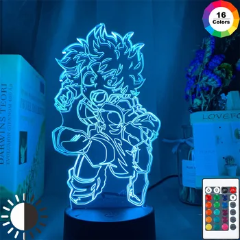 Min Helt, den Akademiske verden, at Alle Kan Anime Tal 3d-Night Lights Izuku Bakugou Himiko Toga Farverig Touch Handling Figma Lampe Model Legetøj