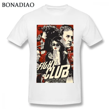 Fight Club T-shirt Fan Art T-Shirt Mandlige Stilfulde Camiseta Streetwear Mode Nye Ankomst Top deisgn Dejlig Kort-langærmet
