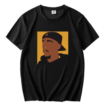 Sommeren Tupac Shakur 2Pac-T-Shirt Hip Hop Print T-Shirt kortærmet Sommer Tee Rap-Punk-Shirt Strand Sjov Streetwear t-Shirts.