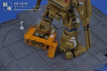 Sæt Tilbehør Reparation station+Vedligeholdelse stigen Metal Ætsning Ark Passer Til Gundam Scener AW-140/AW-140SP Modellering Upgrade Kit