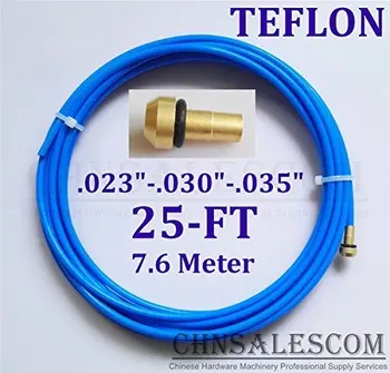 CHNsalescom PTFE Foring 25-m-MIG-Svejsning Kanoner Wire Størrelse 0.023