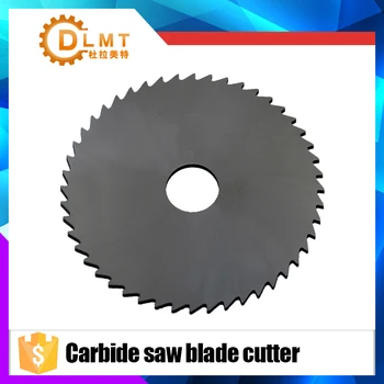 1stk i Solidt Hårdmetal Circular Saw Blade 80mm 0.5 0.8 1.0 1.5 2.0 2.5 3.0 Hårdmetal Runde Spaltning Så Cutter CNC Cutter Kniv