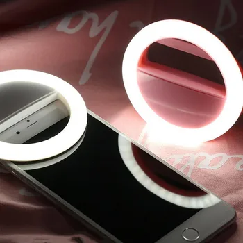 2020 nye Selfie LED-Ring Flash Lys Bærbare Telefon Selfie Lysende Lampe Klip Lampe Kameraet Fotografering Video Spotlight linse