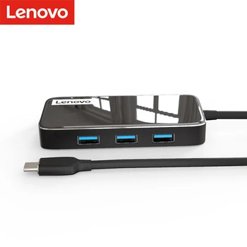 Lenovo USB3.0 HUB USB Type-C Adapter HDMI VGA RJ45 Port Kabel Interface Converter Computer, Laptop, PC Tilbehør Udvidelse Dock