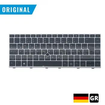 Nye Originale GR Baggrundsbelyst Tastatur til HP EliteBook 840 G5 med Musen Peger tyske Layout