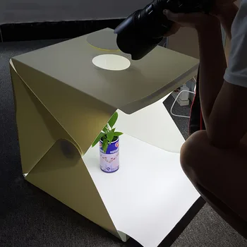 40*40*40cm Bærbare Folde Studio Light Box Fotografering Studio Sammenklappelig Softbox med Sort/hvid Backgound Blød Boks Lightbox