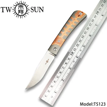 TWOSUN M390 Lomme Folde Kniv camping jagt kniv kniv kniv camping udendørs redskab til overlevelse SLIP FÆLLES Titanium EDC TS123