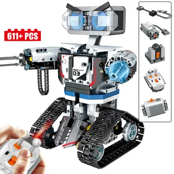 City-Serien Våben Technic Blokke 611PCS DIY Mursten RC Robot byggesten Kompatibel Fjernbetjening Robot Blok Legetøj Til Børn