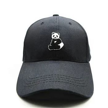 Panda broderi bomuld Casquette Baseball Cap hip-hop cap Justerbar Snapback Hatte til børn, mænd, kvinder 90