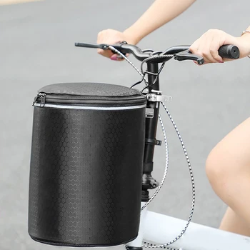 Cykel Kurv Foran Aftagelig Vandtæt Cykel Med Dækning, Styr Kurv Pet bærepose Reflekterende 20kg Stor Kapacitet