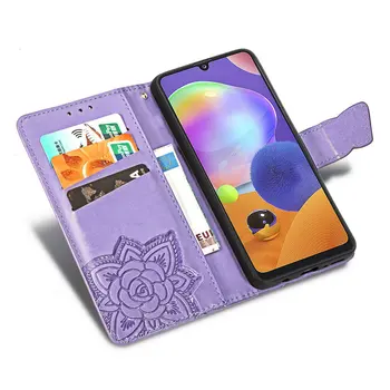 3D Relief Butterfly Flip læderetui til Samsung A71 Luksus Sag Samsung Galaxy A71 5G 2020 Telefonens Cover til Samsung 71 Coque