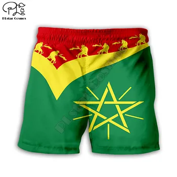 Mænd Sommeren Haiti Caribiske Hav Casual Shorts 3d Printet Hurtig Tør Sjove Board Shorts Elastisk Talje drop shipping