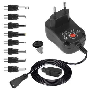 3-12V 12W Justerbar Strømforsyning med DC USB-Tips Multifunktionel Oplader Bærbare Spænding Regulator Skifte strømadapter