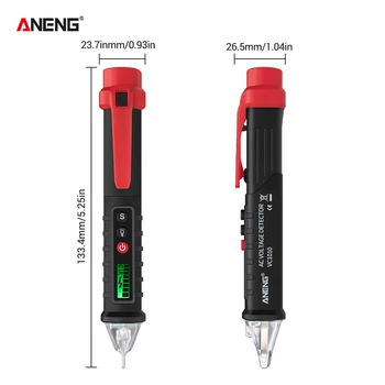 ANENG VC1010 Digital Spænding Detektorer Ikke-Kontakt Pen Tester Meter 12-1000V Volt Nuværende Elkedel Test Blyant