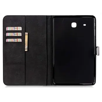 3D Smart Malet PU Læder taske Til Samsung Galaxy Tab E T560 SM-T560 T561 Stå dækning for Tab E 9.6 tommer tablet tilfælde+film+Pen