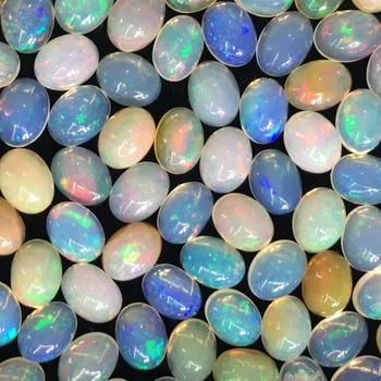 Opal Naturlige Løs Smykkesten oval 7X9mm Perler for ring Indlagt smykker at Gøre Halskæde Ring DIY Tilfældigt Valg ICNWAY