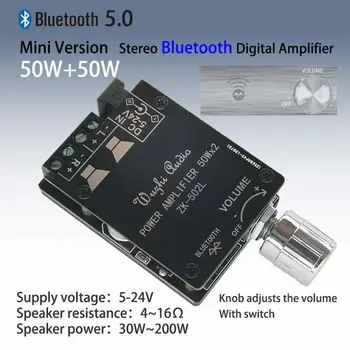 ZK-502L MINI 5.0 Bluetooth-Forstærker yrelsen Wireless Audio Digital Power 2 x 50W Dual Channel Stereo Amplificador