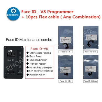I2C Face ID-IFace-V8 Ansigt Dot Matrix Projektion Detektor til iPhone X-11 Læs Skrive Programmør Erstatte Dot Matrix Flex Kabel