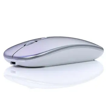 2,4 GHz wireless mouse Optical gaming mouse gamer Mus USB-Genopladelige RGB Til PC, Bærbar Computer office gratis Læder musemåtte