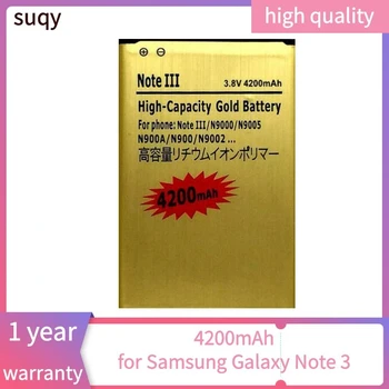 Suqy Akkumulator-Batteri til Samsung Galaxy Note 3 Batería til Samsung Galaxy Note 3 N900 N9002 N9005 N9006 N9008 Batterier