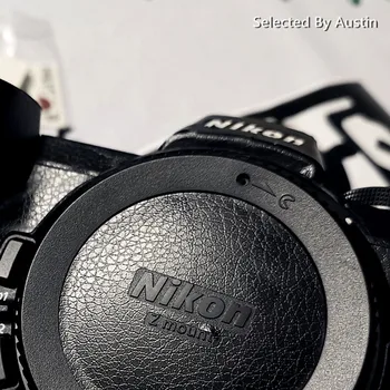 Litchi Grain For Linse Hud Decal Sticker Nikon Z6 Z7 D750 D850 D810 Anti-ridse Decal Hud Wrap Dække Protector Case