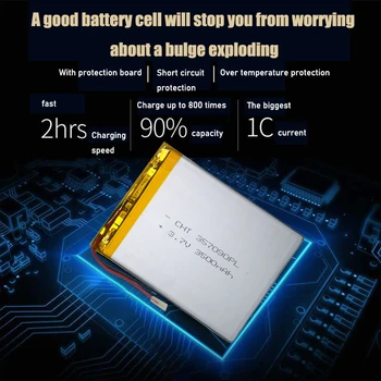 3,7 V 3500mah 357090 Lithium Li-ion Genopladeligt batteri U25GT Tablet pc batteri For Så Lixin S18 7/8/9 tommers tablet PC, der ICOO