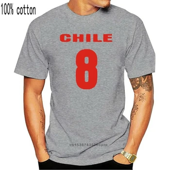 Sommeren 2019 Bomuld, Bomuld Print Herre Sommer O-Hals Chile Land Flag, T-Shirt Virksomhed