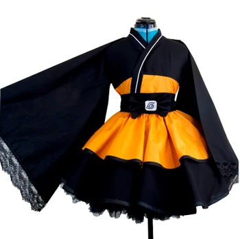 Anime Naruto Shippuden Den sidste Naruto Uzumaki Cosplay Kostume Lolita kjole er Skræddersyet