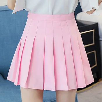 Harajuku Kawaii Nederdele Dame Kpop Ulzzang Sort Pink Mini Nederdel Kvinder Sommeren 2019 Koreanske Schoolgirl Streetwear Nederdele
