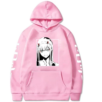 Darling I Franxx Hoodie Mode Løs Pullovere Casaul Toppe