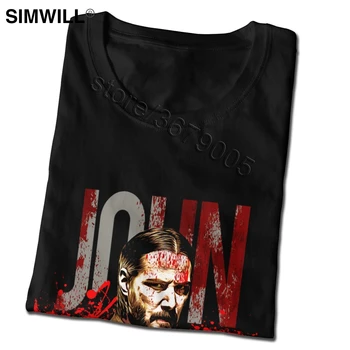 Cool John Væge T-Shirt Mode Design Action-Thriller T-Shirt Med Korte Ærmer Bomuld Graphic Tee Trendy Fans Toppe Tøj