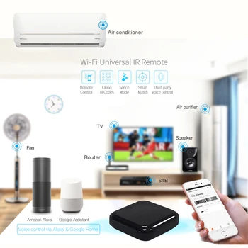 NYE Mini Tuya Smart WiFi IR-Fjernbetjening til klimaanlæg, TV,Smart Liv Hjem Infrarød Universel Fjernbetjening til Alexa