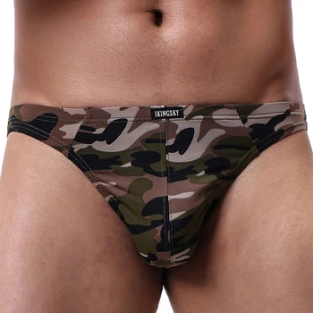 IKingsky Mænds Camouflage g-streng Undertøj Blød Stretch T-Back Herre Undertøj