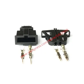 20 Sæt kit 2 pin nummerplade lygte med bil-stik Bagagerum lys Horn Sensor Stik til VW-Audi-Skoda 3B0972712 3B0972702