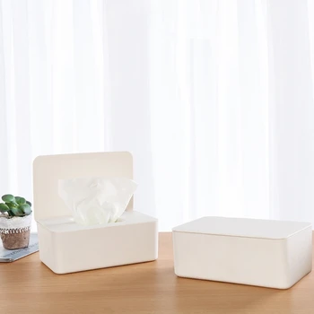 2020 Nye Vådt Væv Box Desktop Tætning Baby Vådservietter Papir Dispenser Serviet Opbevaring Holder Låget