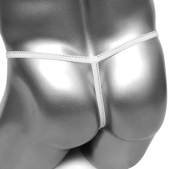 Herre G-Strenge Og Stropper, Skinnende Satin Sexy Undertøj Undertøj Mandlige Penis Pose Homme Erotisk Tøsedreng T-Back Bikini Trusser