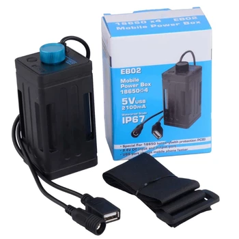 8.4 V Vandtæt USB-4x 18650 Batteri Opbevaring Tilfælde, Max For Cykel LED Smart-Phone G6DD